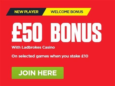 casino bonus 50 Ladbrokes